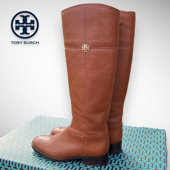 Tory Burch Jolie Leather Riding Boot in Rustic Brown 7(M) - $495 - Picture 17 of 17
